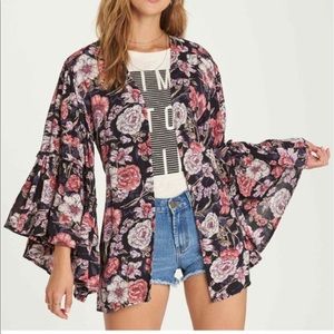 Billabong Floral Tie Kimono
